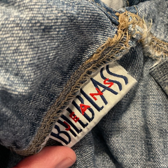 Bill Blass Denim Overalls Size Small Vintage Y2K Blue Carpenter Dungarees Casual - Picture 4 of 9